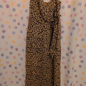 Leopard Print Sleeveless Romper